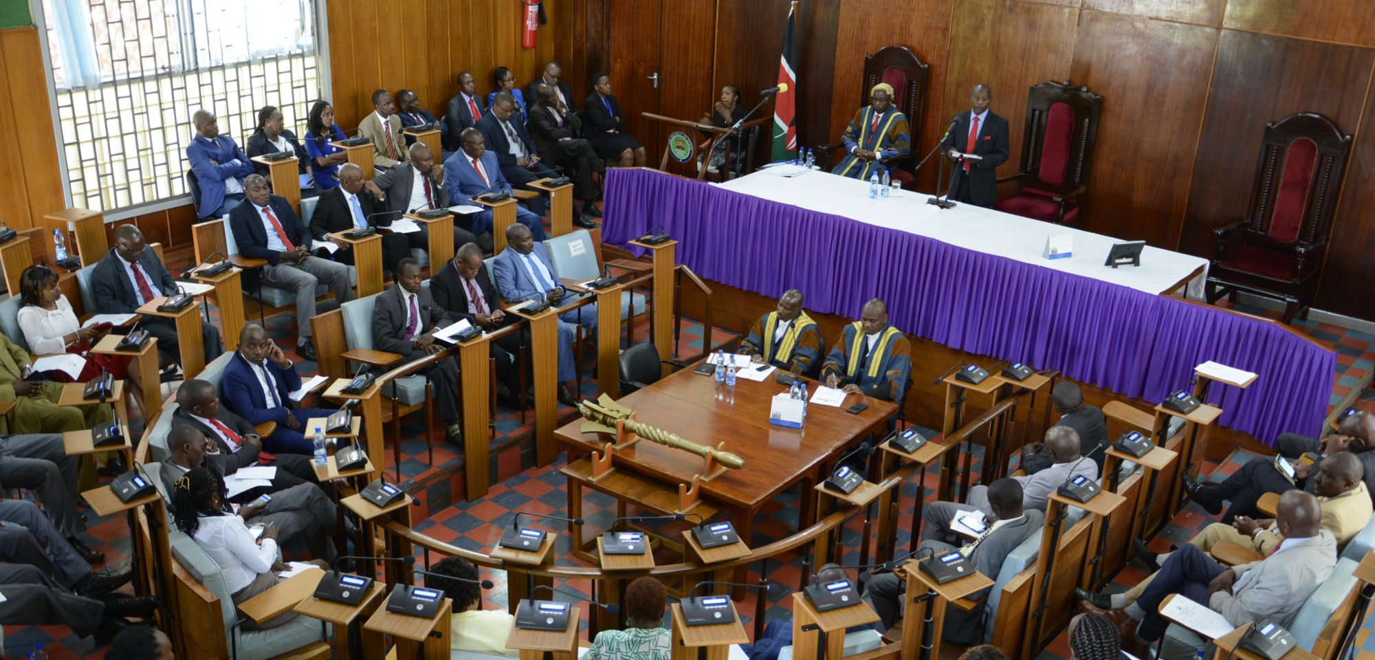 mca salary in kenya - picture of nyeri county assembly in session